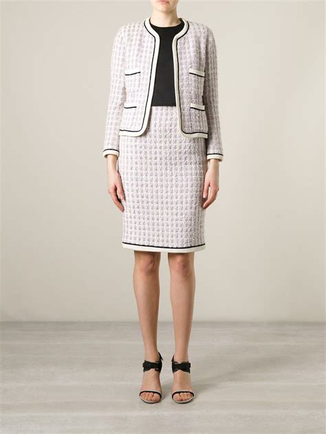 chanel skirt suit material|vintage chanel skirt.